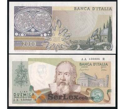 Италия банкнота 2000 лир 1983 Р103с UNC Галилео Галилей арт. 42534
