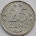 Монета Нидерландские Антиллы 25 центов 1975 КМ11 aUNC (J05.19) арт. 15807