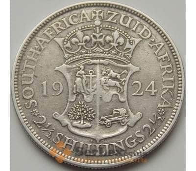 Монета Южная Африка ЮАР 2 1/2 шиллинга 1924 КМ19.1 VF арт. 7902