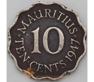 Монета Маврикий 10 центов 1947 КМ24  арт. 29381