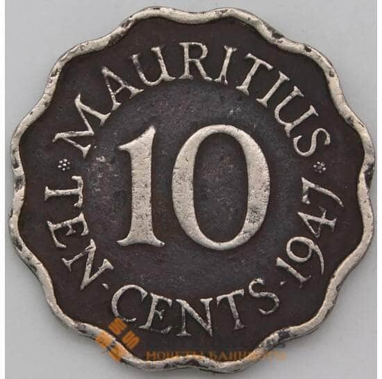 Маврикий 10 центов 1947 КМ24  арт. 29381