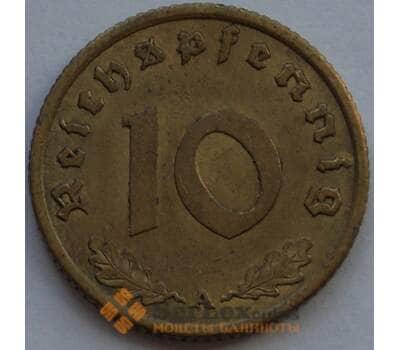 Монета Германия 10 пфеннигов (рейхспфеннигов) 1938 А КМ92 AU (J05.19) арт. 15020