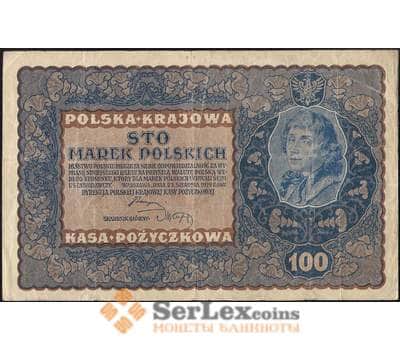 Банкнота Польша 100 марок 1919 Р27(2) VF арт. 26071