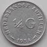 Нидерландские Антилы 1/4 гульдена 1954 КМ4 XF арт. 12193