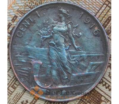 Италия 1 чентезимо 1916 КМ40 XF арт. 41727