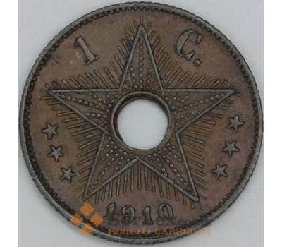 Бельгийское Конго 1 сантим 1910 КМ15 XF арт. 55295