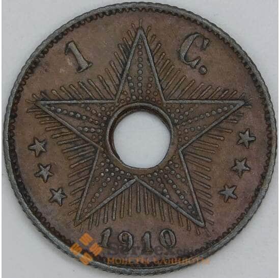 Бельгийское Конго 1 сантим 1910 КМ15 XF арт. 55295