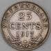 Монета Ньюфаундленд 25 центов 1917 КМ17  арт. 30744