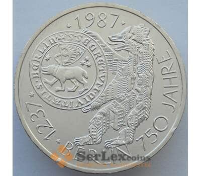 Монета Германия 10 марок 1987 КМ166 UNC Берлин Серебро  (J05.19) арт. 16272