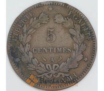 Франция 5 сантимов 1897 А КМ821.1  F гнутая арт. 57018