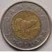 Монета Канада 2 доллара 2006 КМ631 VF 10 лет с начала чекана монет 2 доллара арт. 7743