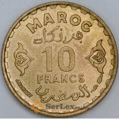 Марокко 10 франков 1952 (1371) Y49 BU арт. 57290