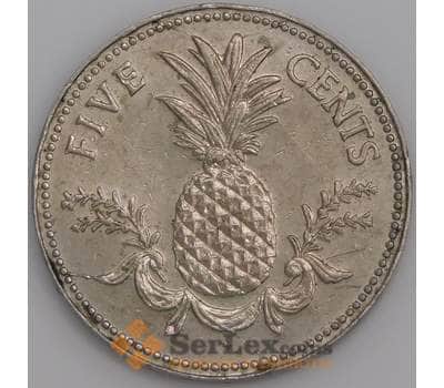 Багамские о-ва монета 5 центов 1981 КМ60 АU арт. 45566