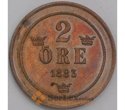 Монета Швеция 2 эре 1883 КМ746 aUNC арт. 40722