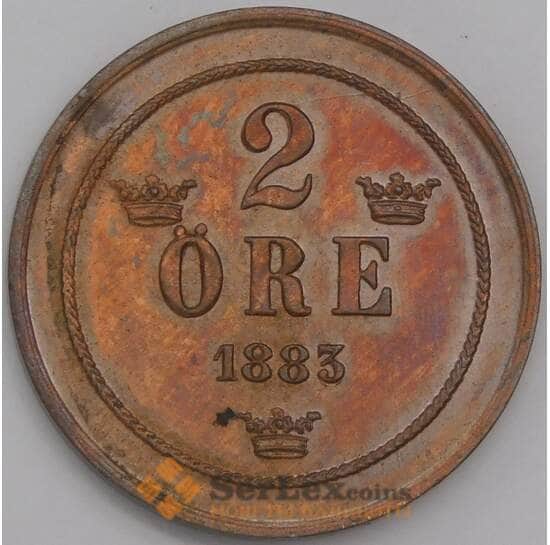 Швеция 2 эре 1883 КМ746 aUNC арт. 40722