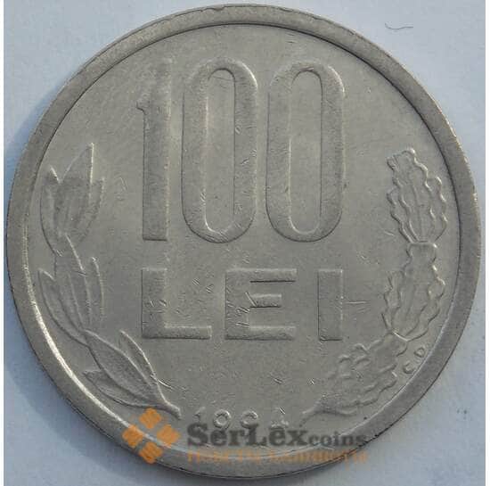 Румыния монета 100 лей 1994 КМ111 AU арт. 17306 Румыния монета 100 лей 1994 КМ111 AU арт. 17306