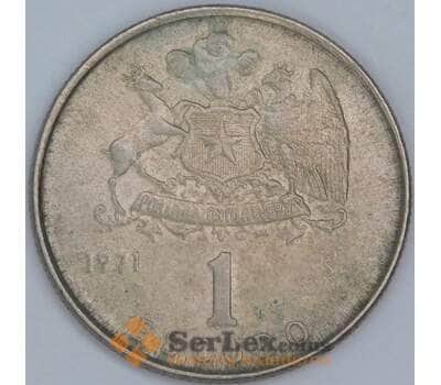 Чили 1 эскудо 1971 КМ197 VF арт. 57456