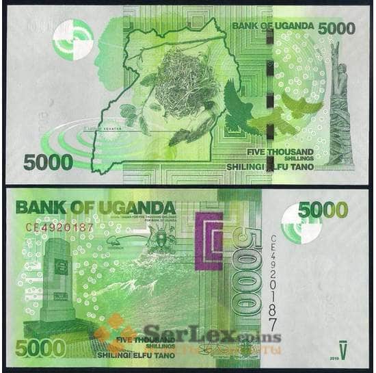 Уганда 5000 шилингов 2019 Р51 UNC арт. 38683