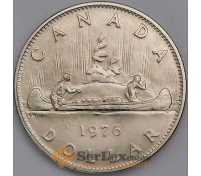Монета Канада 1 доллар 1976 КМ76.2 BU Каноэ  арт. 38806