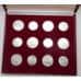 Монета СССР Набор 5 и 10 рублей  (28 монет) UNC Олимпиада 80 серебро красная коборка  арт. 26369