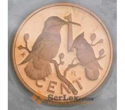 Британские Виргинские острова 1 цент 1974 КМ1 Proof запайка арт. 56193