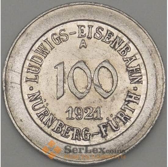 Германия Нюрнберг 100 марок 1921 aUNC (j05.19) арт. 19933