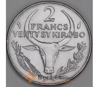 Мадагаскар 2 франка 1984 КМ9 UNC арт. 53273