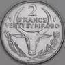 Мадагаскар 2 франка 1984 КМ9 UNC арт. 53273