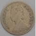 Монета Британская Индия 2 анна 1890 КМ488 F арт. 40083