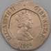 Монета Гибралтар 20 пенсов 2009 КМ1083 AU арт. 28317