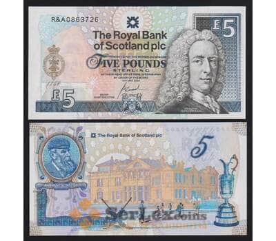 Шотландия 5 фунтов 2004 Р363 UNC 250 лет Королевскому гольф-клубу арт. 53799