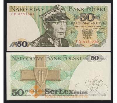 Польша 50 злотых 1986 Р142с UNC  арт. 51993