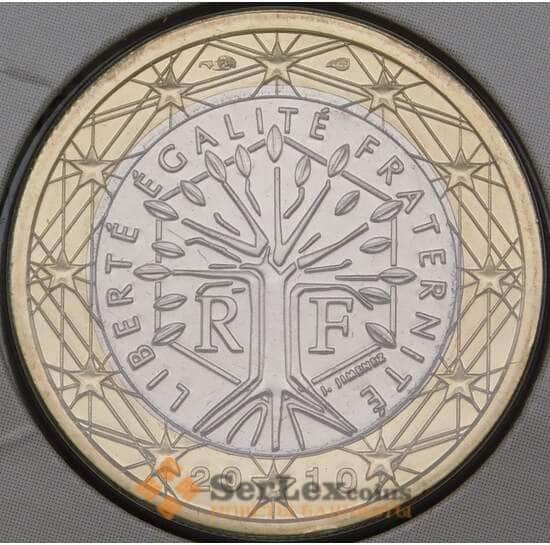 Франция 1 евро 2010 BU из набора арт. 28127