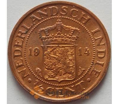 Монета Нидерландская Восточная Индия 1/2 цента 1914 КМ314 aUNC (J05.19) арт. 16655