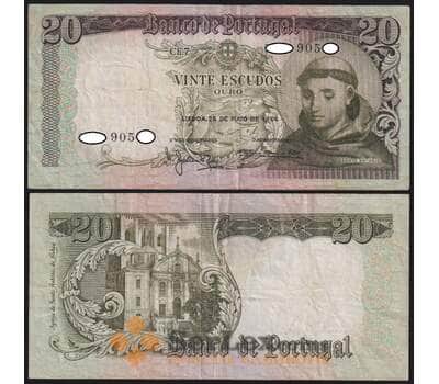 Португалия банкнота 20 эскудо 1964 Р167 F арт. 48283
