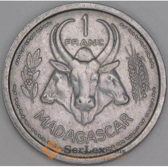 Мадагаскар 1 франк 1948 КМ3 XF арт. 53271