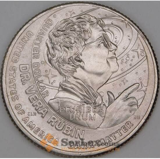 США 25 центов 2025 P UNC №18 Вера Рубин Астроном арт. 53251