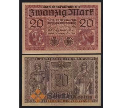 Германия 20 марок 1918 Р57 UNC арт. 53985