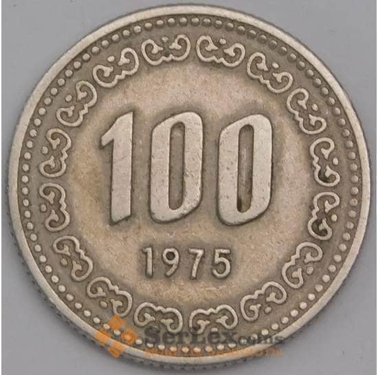 Южная Корея монета 100 вон 1975 КМ9 VF арт. 41354