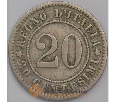 Монета Италия 20 чентезимо 1894 КМ28 VF  арт. 38879