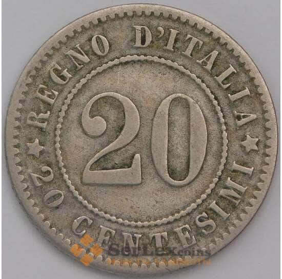 Италия 20 чентезимо 1894 КМ28 VF  арт. 38879