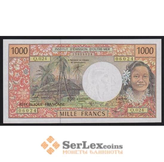 Французские Тихоокеанские Территории 1000 франков ND 1992-2013 Р2g UNC арт. 53965