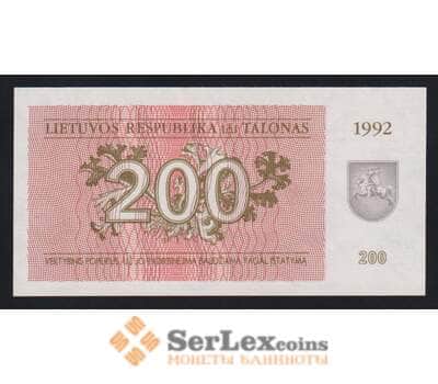 Литва 200 талонов 1992 Р43 UNC арт. 54715