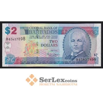 Барбадос 2 доллара 2007 Р66а UNC арт. 54397