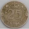 Испания монета 25 сентимо 1925 КМ740 VF Корабль арт. 47570