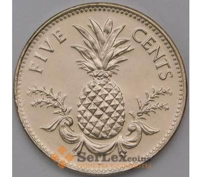 Монета Багамские о-ва 5 центов 2005 КМ60 UNC арт. 31248