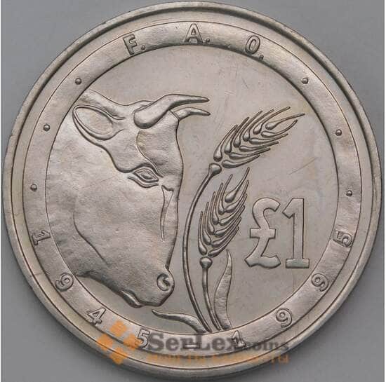 Кипр 1 фунт 1995 КМ70 ФАО арт. 26312