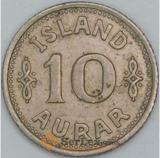 Исландия 10 эйре 1940 КМ1.2 XF арт. 6497