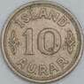 Исландия 10 эйре 1940 КМ1.2 XF арт. 6497