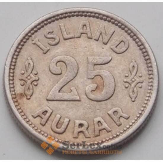Исландия 25 эйре 1937 КМ2.1 VF арт. 6496